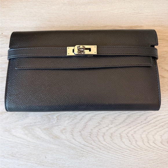 Authentic Hermes Kelly Longue Wallet- Epsom PHW - Picture 2 of 12